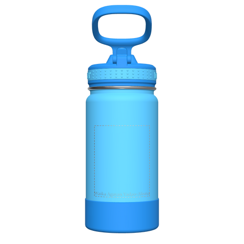 Actives Kids Water Bottle With Straw Lid - customized