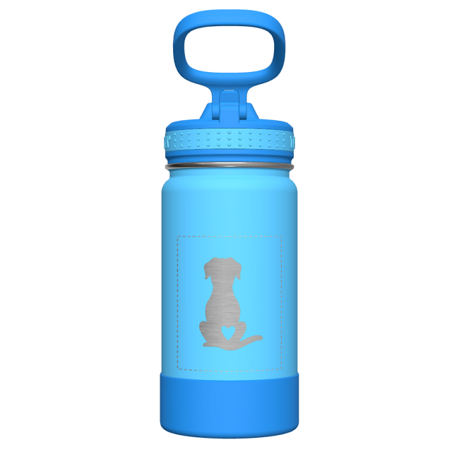 Actives Kids Water Bottle With Straw Lid - customized