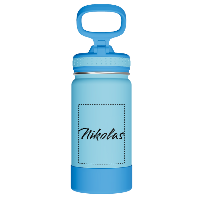 Actives Kids Water Bottle With Straw Lid - customized