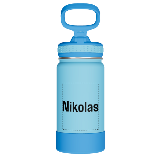 Actives Kids Water Bottle With Straw Lid - customized