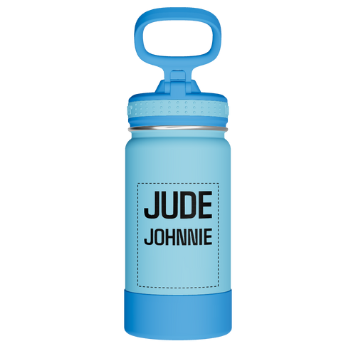 Actives Kids Water Bottle With Straw Lid - customized