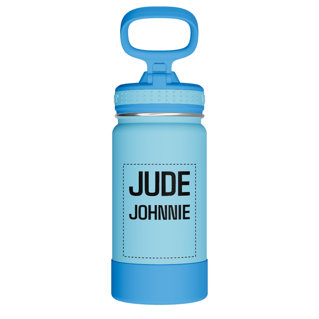 Actives Kids Water Bottle With Straw Lid - customized