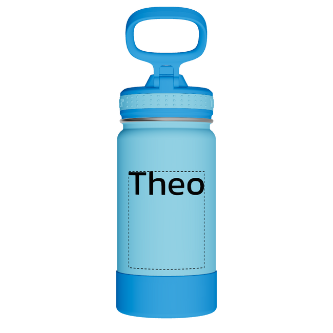 Actives Kids Water Bottle With Straw Lid - customized