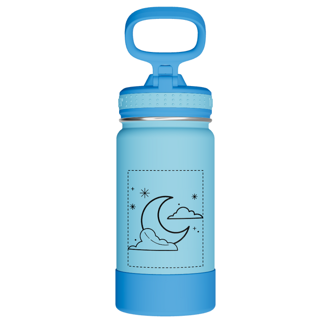 Actives Kids Water Bottle With Straw Lid - customized