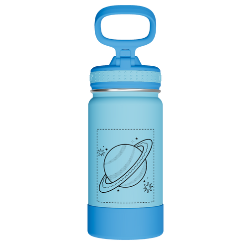 Actives Kids Water Bottle With Straw Lid - customized