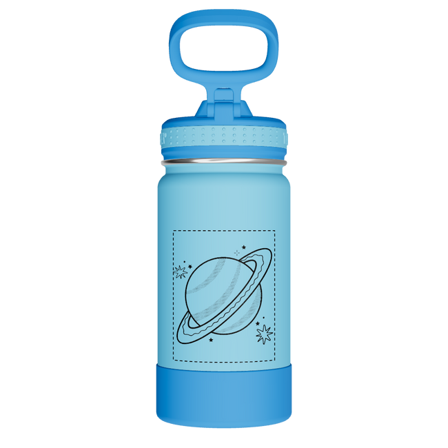 Actives Kids Water Bottle With Straw Lid - customized