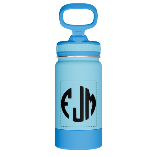 Actives Kids Water Bottle With Straw Lid - customized