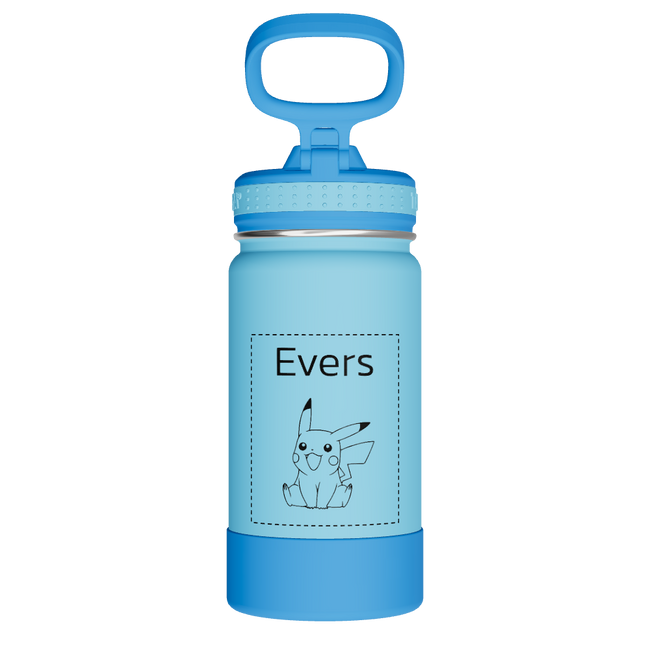 Actives Kids Water Bottle With Straw Lid - customized