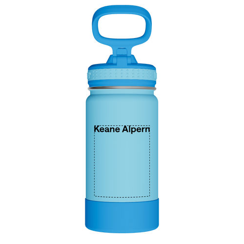 Actives Kids Water Bottle With Straw Lid - customized