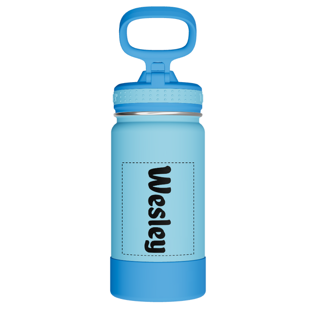 Actives Kids Water Bottle With Straw Lid - customized