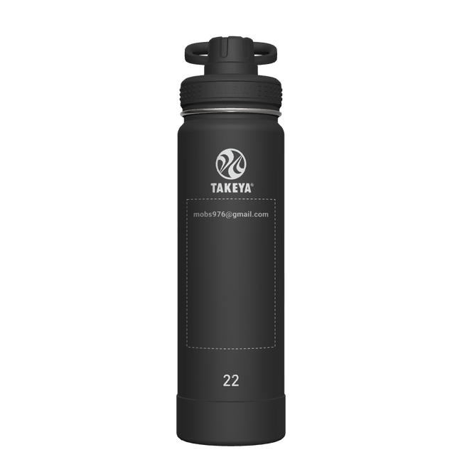 Actives Water Bottle With Spout Lid - customized