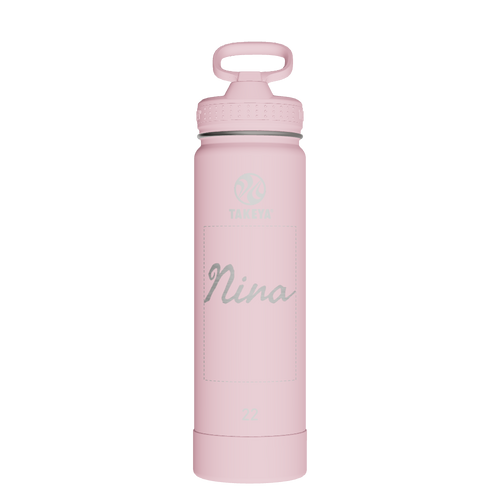 Actives Water Bottle With Straw Lid - customized