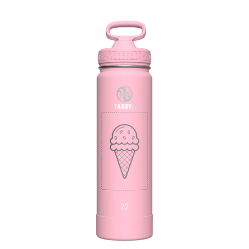 Actives Water Bottle With Straw Lid - customized