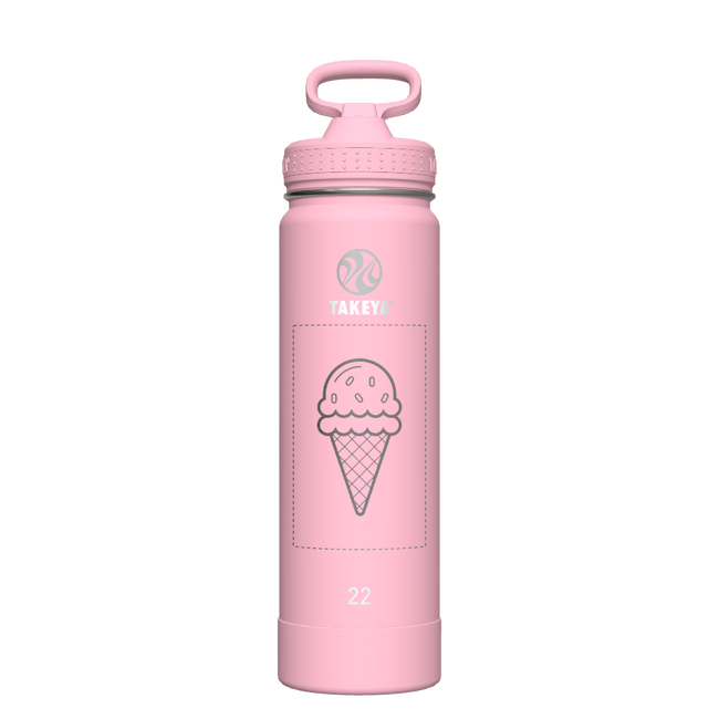 Actives Water Bottle With Straw Lid - customized