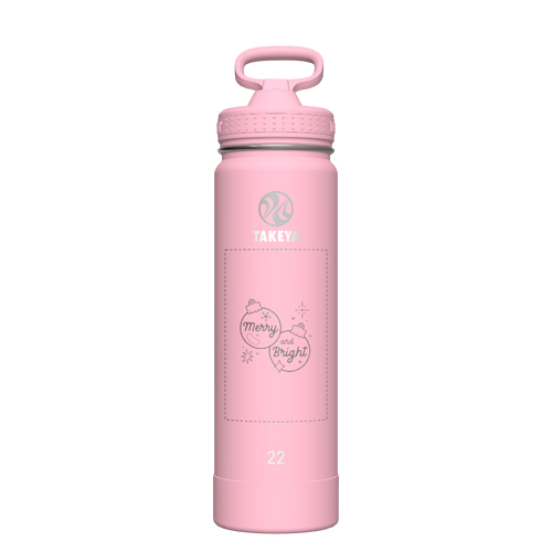 Actives Water Bottle With Straw Lid - customized