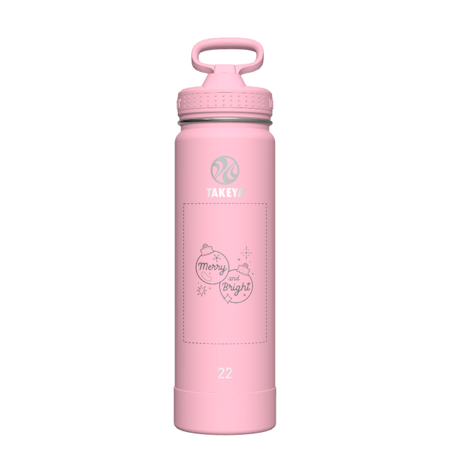 Actives Water Bottle With Straw Lid - customized