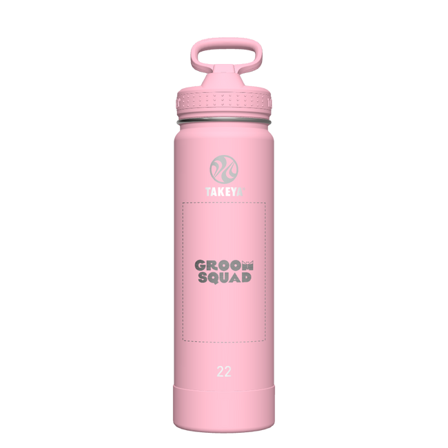 Actives Water Bottle With Straw Lid - customized