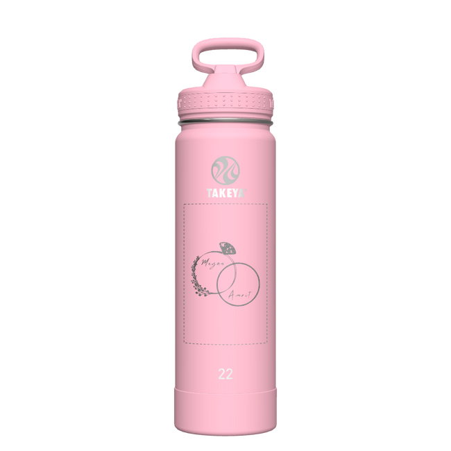 Actives Water Bottle With Straw Lid - customized