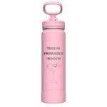 Actives Water Bottle With Straw Lid - customized