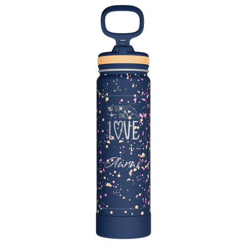 Actives Water Bottle With Straw Lid - customized