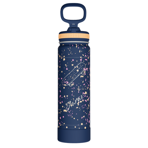 Actives Water Bottle With Straw Lid - customized