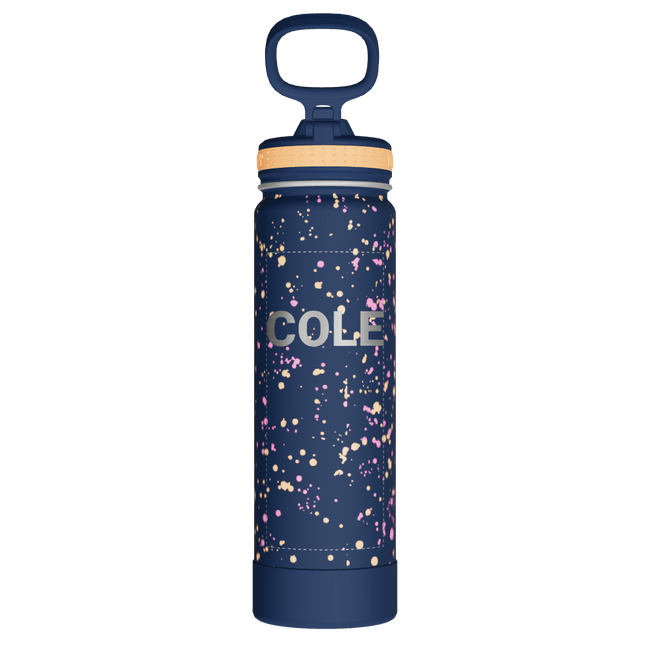 Actives Water Bottle With Straw Lid - customized