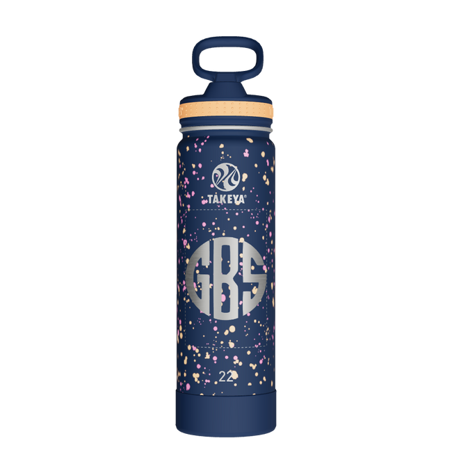 Actives Water Bottle With Straw Lid - customized
