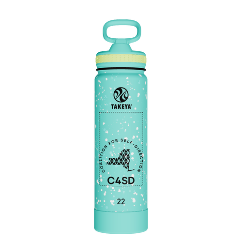 Actives Water Bottle With Straw Lid - customized