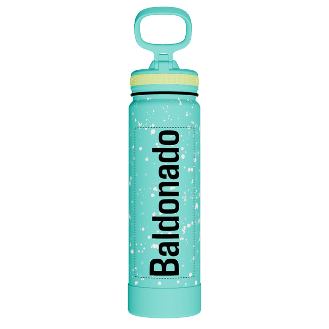 Actives Water Bottle With Straw Lid - customized