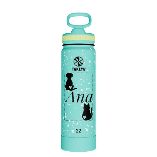 Actives Water Bottle With Straw Lid - customized