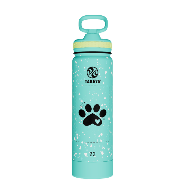 Actives Water Bottle With Straw Lid - customized