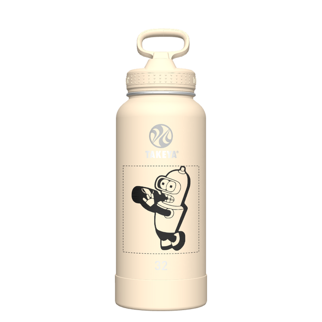 Bottle Straw Lid Oatmilk - customized