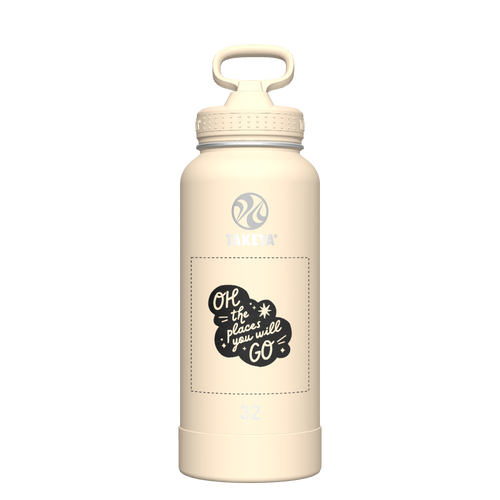Bottle Straw Lid Oatmilk - customized