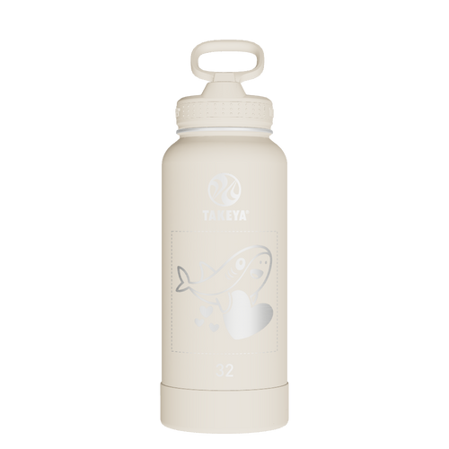 Actives Water Bottle With Straw Lid - customized
