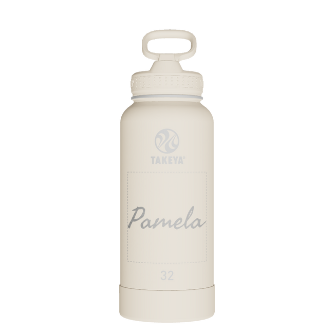 Actives Water Bottle With Straw Lid - customized