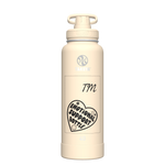 40oz Bottle Spout Lid Oatmilk - customized