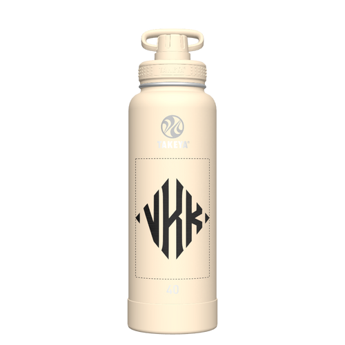 40oz Bottle Spout Lid Oatmilk - customized