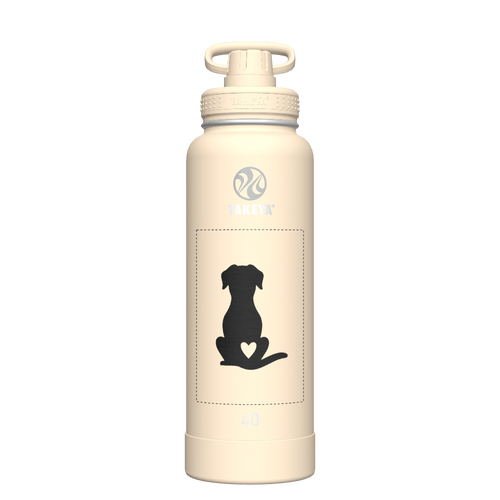 40oz Bottle Spout Lid Oatmilk - customized