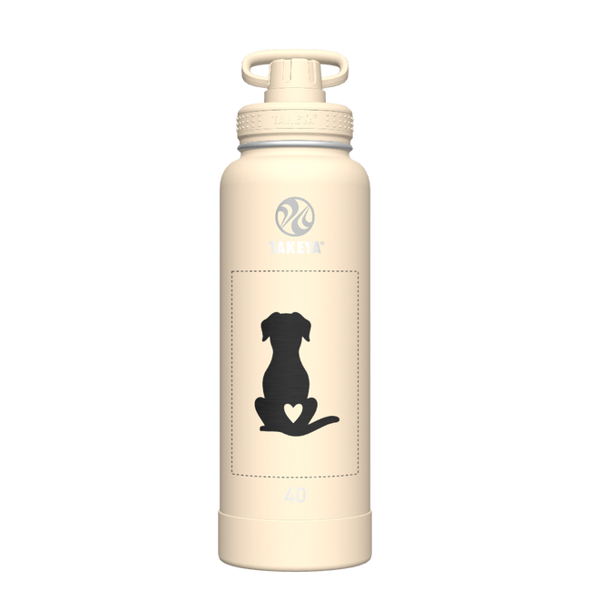 40oz Bottle Spout Lid Oatmilk - customized