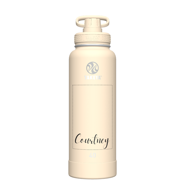 Actives Water Bottle With Spout Lid - customized