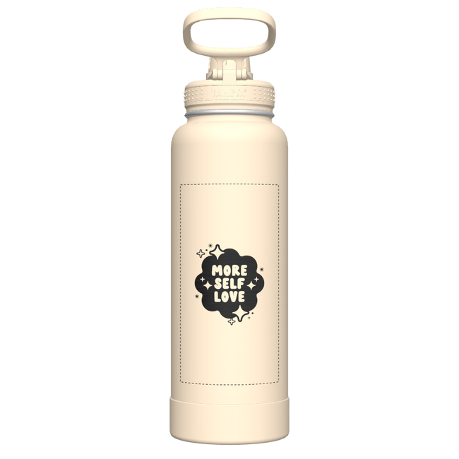 40oz Bottle Spout Lid Oatmilk - customized