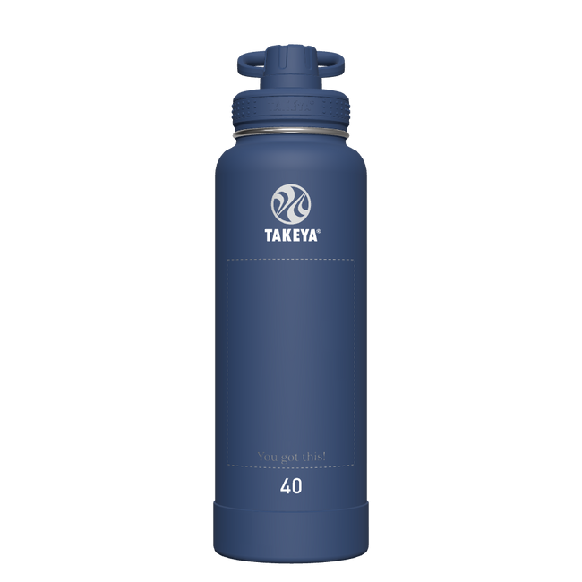 Actives Water Bottle With Spout Lid - customized