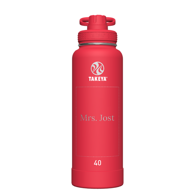 Actives Water Bottle With Spout Lid - customized