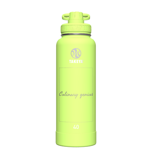 Actives Water Bottle With Spout Lid - customized