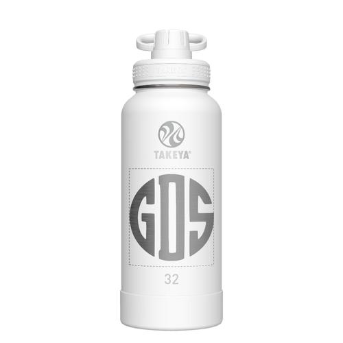 Actives Water Bottle With Spout Lid - customized