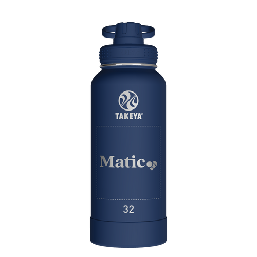 Actives Water Bottle With Spout Lid - customized