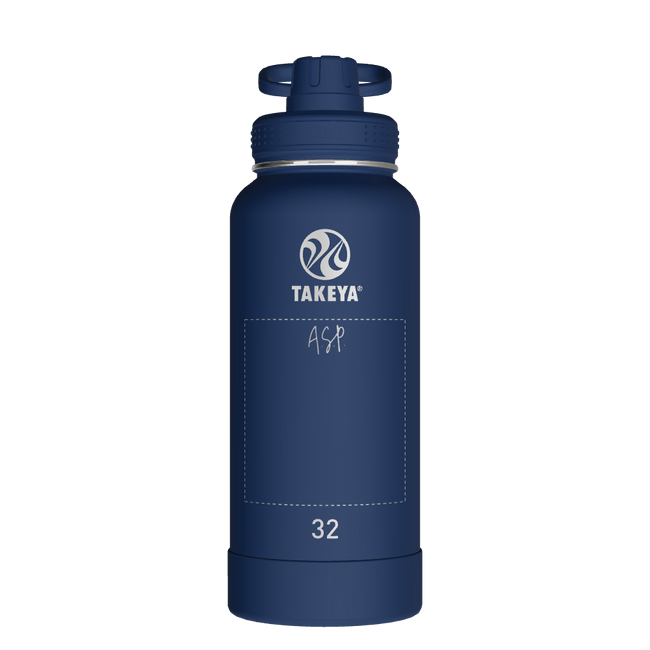 Actives Water Bottle With Spout Lid - customized