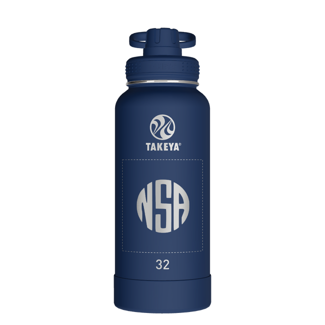 Actives Water Bottle With Spout Lid - customized