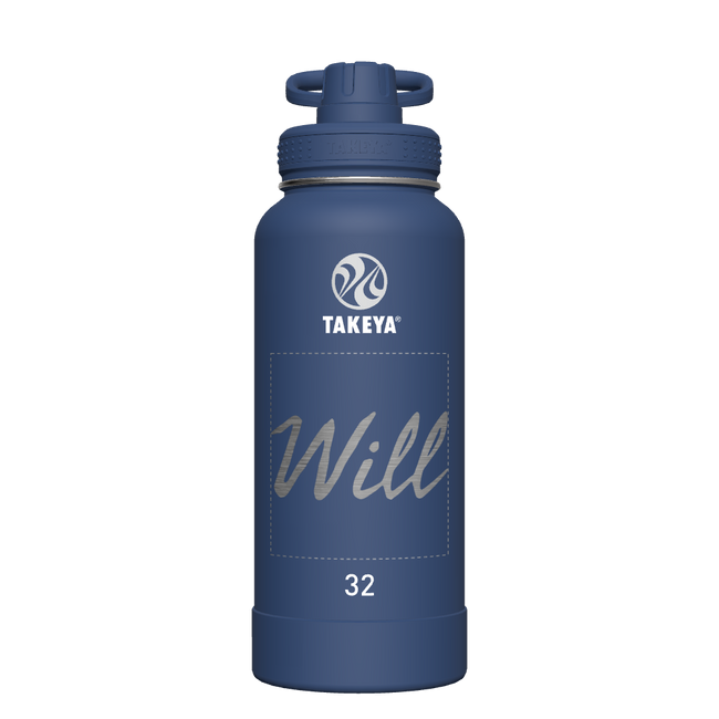 Actives Water Bottle With Spout Lid - customized