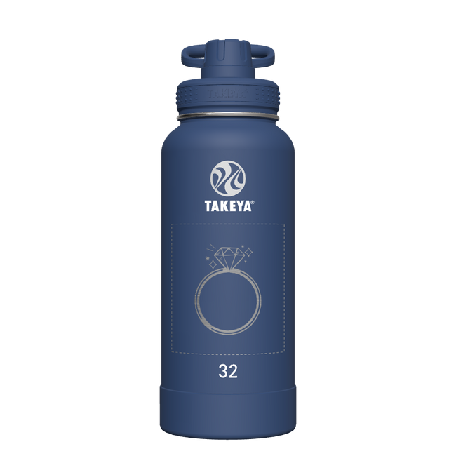 Actives Water Bottle With Spout Lid - customized
